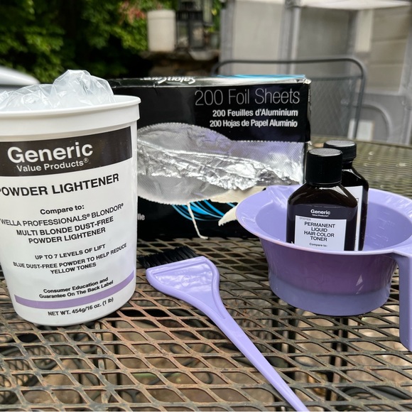 Hair Lightening and Toner Kit with Foil Sheets - Picture 1 of 5